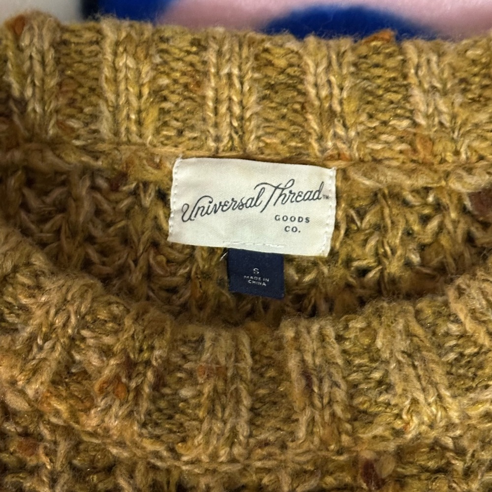 Universal Thread Mustard Knit Sweater - Picture 3 of 3